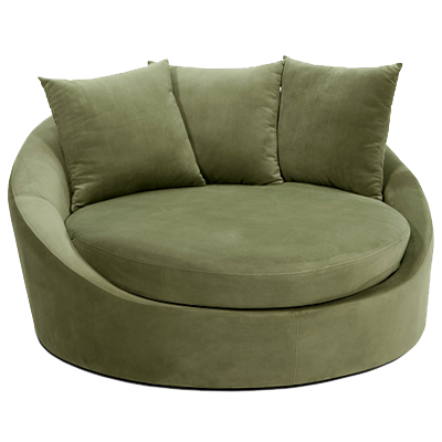 Avenue Six Roundabout Spring Green Low Circle Lounger