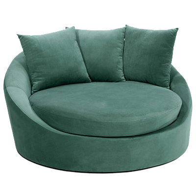Avenue Six Roundabout Spring Green Low Circle Lounger