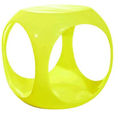 Avenue Six Slick Cube Orange Occasional Table