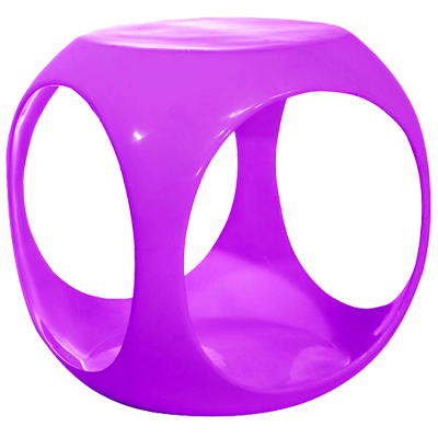 Avenue Six Slick Cube Orange Occasional Table