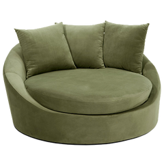 Avenue Six Roundabout Spring Green Low Circle Lounger